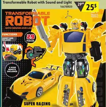 Sushi Shop Transformable Robot with Sound and Light offer