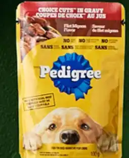 Walmart Pedigree wet dog food pouches offer