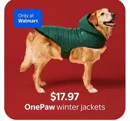 Walmart OnePaw winter jackets offer