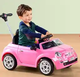 Walmart Fiat 500 2—in-1 ride-on car push stroller offer