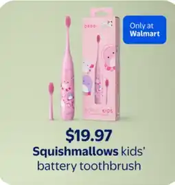 Walmart Squishmallows kids' battery toothbrush offer