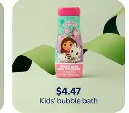 Walmart Kids' bubble bath offer