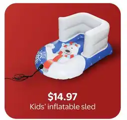 Walmart Kids' inflatable sled offer