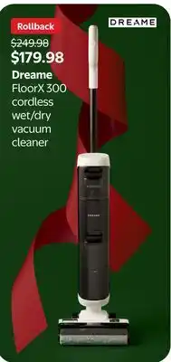 Walmart Dreame FloorX 300 Cordless Wet/dry Vacuum Cleaner offer