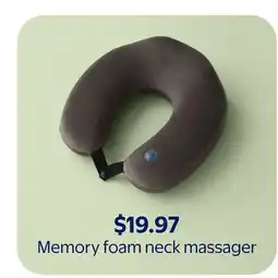 Walmart Memory foam neck massager offer