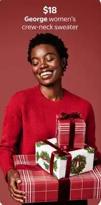 Walmart George women's crew-neck sweater offer