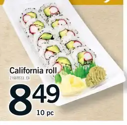 Fortinos CALIFORNIA ROLL, 10 PC offer