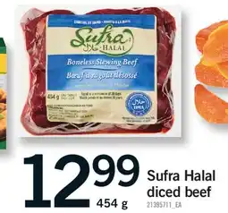Fortinos SUFRA HALAL DICED BEEF, 454 G offer