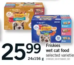 Fortinos FRISKIES WET CAT FOOD, 24x156 G offer