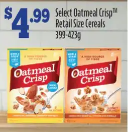 Fortinos SELECT OATMEAL CRISP RETAIL SIZE CEREALS, 399-423g offer