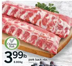 Fortinos PORK BACK RIBS offer