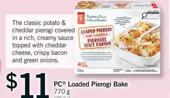 Fortinos PC LOADED PIEROGI BAKE, 770 G offer