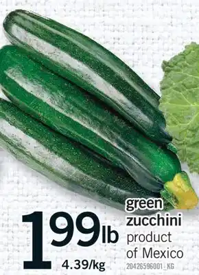 Fortinos GREEN ZUCCHINI offer