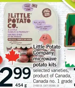 Fortinos LITTLE POTATO COMPANY MICROWAVE POTATO KITS, 454 G offer