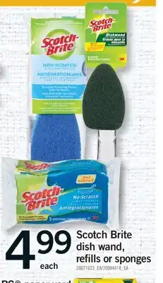Fortinos SCOTCH BRITE DISH WAND, DISH WAND, REFILLS OR SPONGES offer