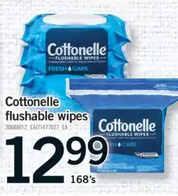Fortinos COTTONELLE FLUSHABLE WIPES, 168's offer