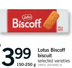 Fortinos LOTUS BISCOFF BISCUIT, 150-250 G offer