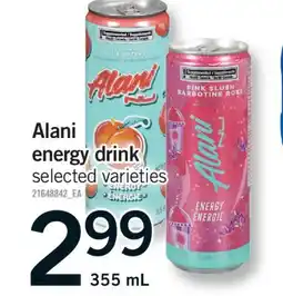 Fortinos ALANI ENERGY DRINK, 355 ML offer