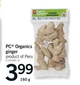 Fortinos PC ORGANICS GINGER, 160 G offer