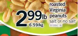 Fortinos ROASTED VIRGINIA PEANUTS offer