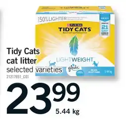 Fortinos TIDY CATS CAT LITTER, 5.44 KG offer