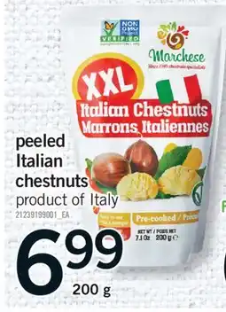 Fortinos PEELED ITALIAN CHESTNUTS, 200 G offer