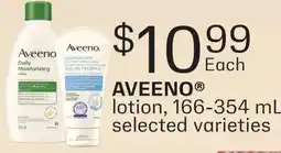 Fortinos AVEENO lotion, 166-354 mL offer