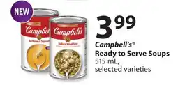 Fortinos CAMPBELL'S READY TO SERVE SOUPS, 515 ML offer