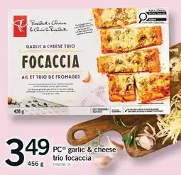 Fortinos PC GARLIC & CHEESE TRIO FOCACCIA, 456 G offer