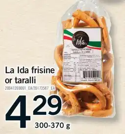 Fortinos LA IDA FRISINE OR TARALLI, 300-370 G offer