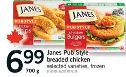 Fortinos JANES PUB STYLE BREADED CHICKEN, 700 g offer