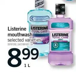 Fortinos LISTERINE MOUTHWASH, 1 L offer