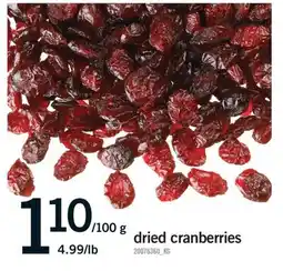 Fortinos DRIED CRANBERRIES offer