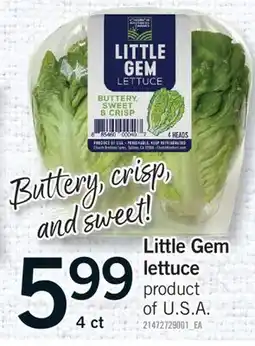Fortinos LITTLE GEM LETTUCE, 4 CT offer