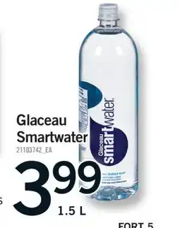 Fortinos GLACEAU SMARTWATER, 1.5 L offer