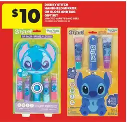 Real Canadian Superstore DISNEY STITCH HANDHELD MIRROR OR GLOSS AND BAG GIFT SET offer