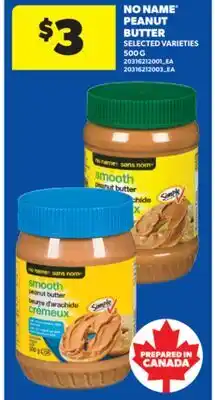 Real Canadian Superstore NO NAME PEANUT BUTTER, 500 G offer