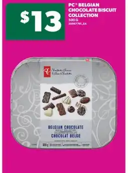 Real Canadian Superstore PC BELGIAN CHOCOLATE BISCUIT COLLECTION, 500 G offer