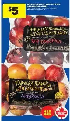 Real Canadian Superstore FARMER'S MARKET RED DELICIOUS OR AMBROSIA APPLES offer