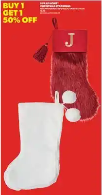 Real Canadian Superstore LIFE AT HOME CHRISTMAS STOCKINGS offer