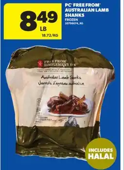 Real Canadian Superstore PC FREE FROM AUSTRALIAN LAMB SHANKS offer