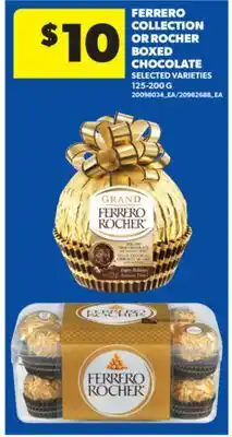 Real Canadian Superstore FERRERO COLLECTION OR ROCHER BOXED CHOCOLATE, 125-200 G offer