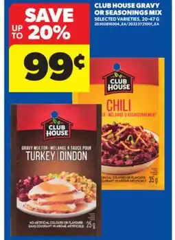 Real Canadian Superstore CLUB HOUSE GRAVY OR SEASONINGS MIX, 20-47 G offer