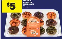 Real Canadian Superstore TWO-BITE ASSORTED MINI DONUTS, 12'S offer