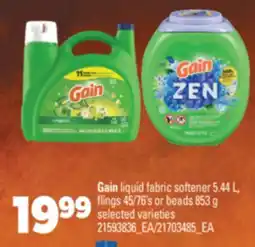 Real Canadian Superstore GAIN LIQUID FABRIC SOFTENER 5.44 L, FLINGS 45/76' S OR BEADS 853 G offer