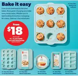 Real Canadian Superstore PC GLASS FIBRE SILICONE BAKEWARE offer