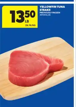 Real Canadian Superstore YELLOWFIN TUNA STEAKS offer