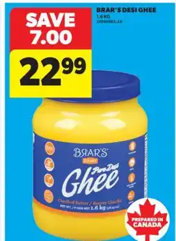 Real Canadian Superstore BRAR'S DESI GHEE, 1.6 KG offer