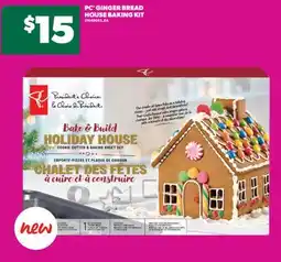 Real Canadian Superstore PC GINGER BREAD HOUSE BAKING KIT offer
