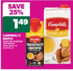 Real Canadian Superstore CAMPBELL'S BROTH, 250/900 ML offer